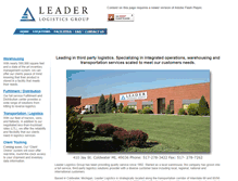 Tablet Screenshot of leaderlg.com